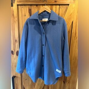 Anian Canadian Made Wool “Painters Coat” Blue